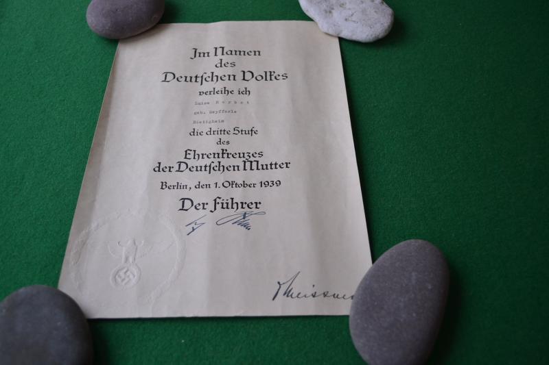 Mothers Cross Citation.