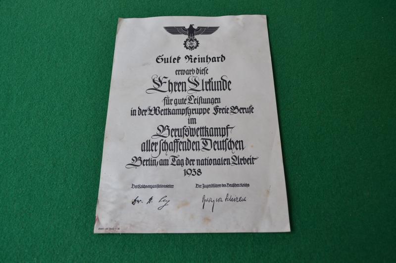 National Trade Competition Certificate.