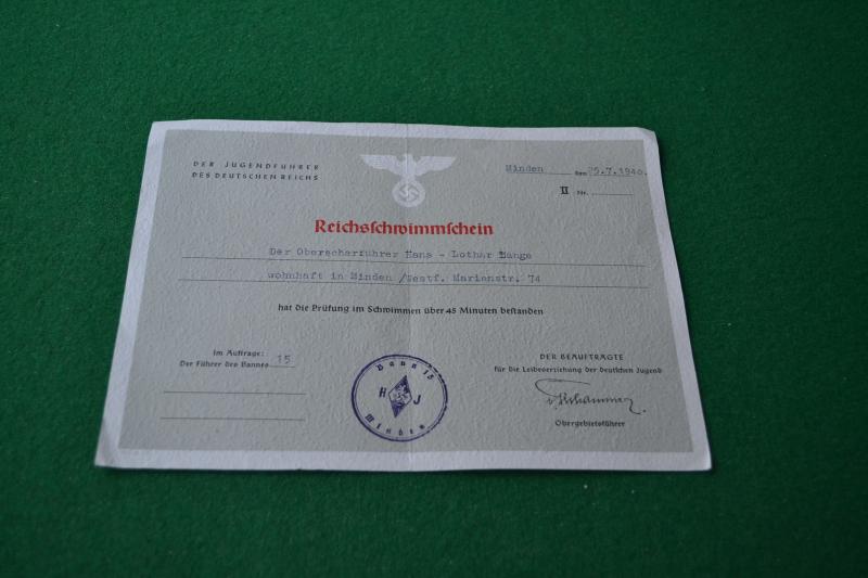 HJ Certificate.