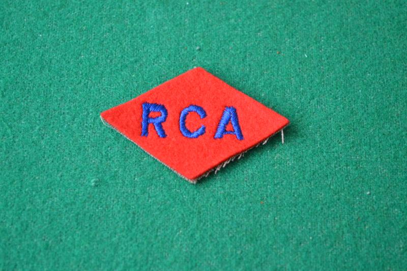 Royal Canadian Artillery.