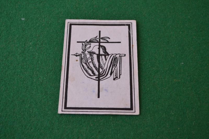 Memorial Card.