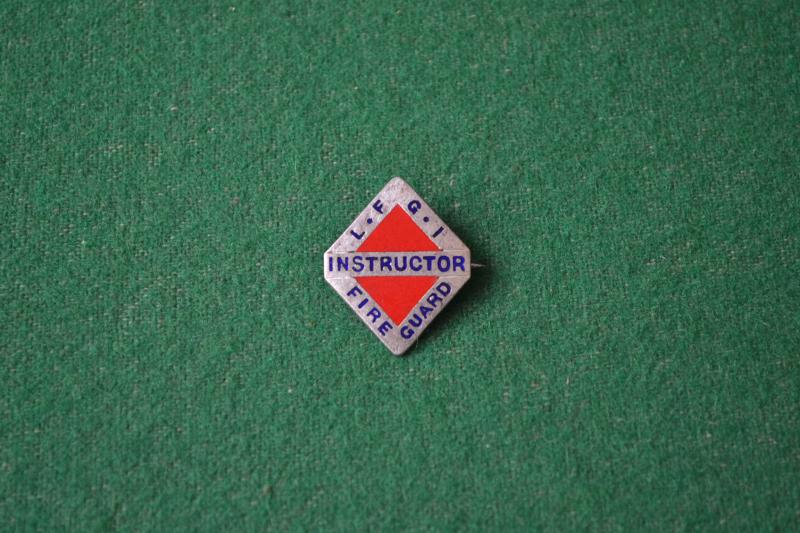 Fire Guard Instructors Badge.