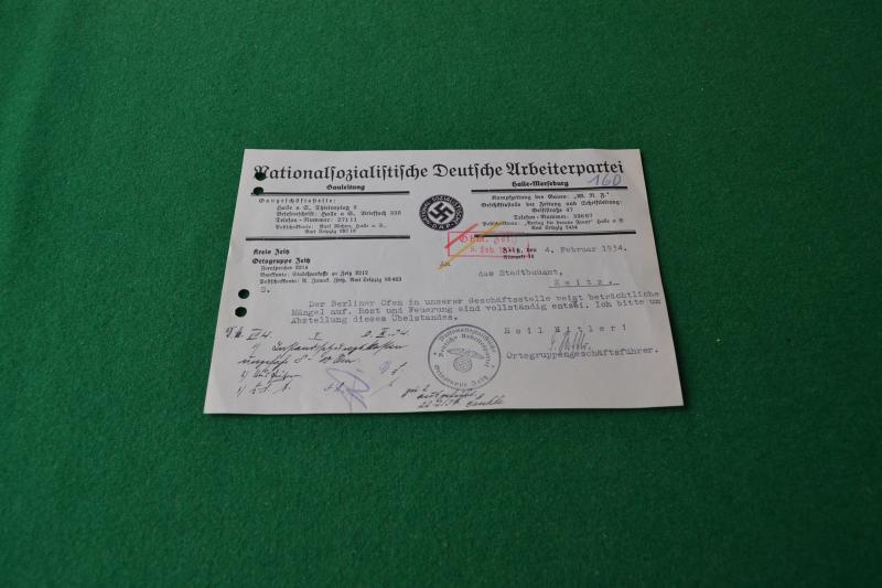 NSDAP Letter.
